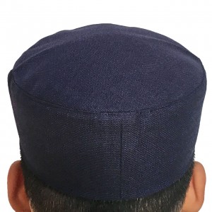 Navy Blue Premium Quality Coat Fabric ( Namaz Cap)  Cap / Kufi IBZ-300-1
